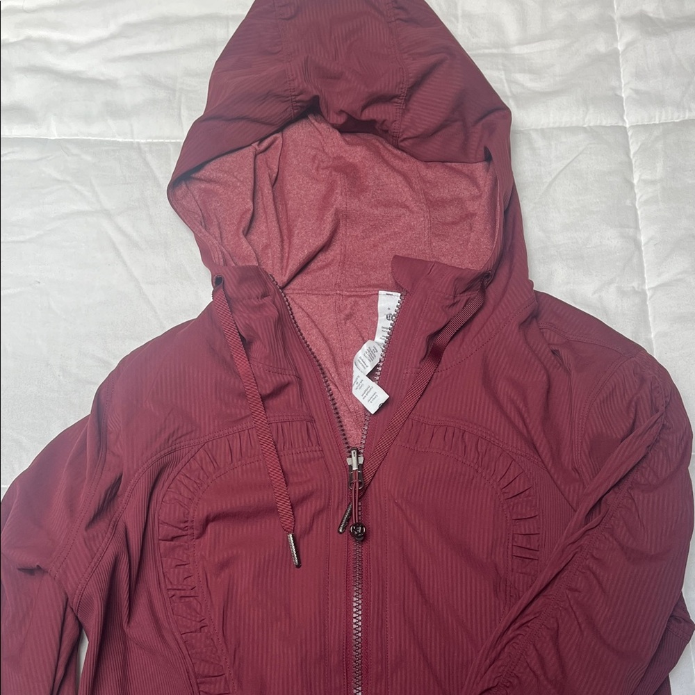 Women's Lululemon  Burgundy Hooded Jacket